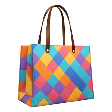 aesthetic shopping bag with pattern sticker