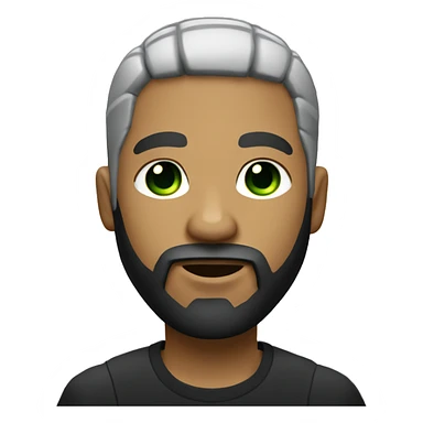 a gangsta with blond short hair, with a black beard and a small green leave in his one hand sticker