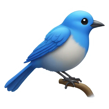Blue bird sticker