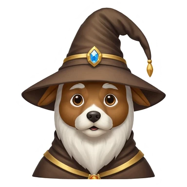 Wizard dog sticker