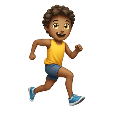 a child running sticker