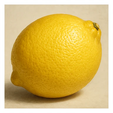 a lemon, realistic style sticker