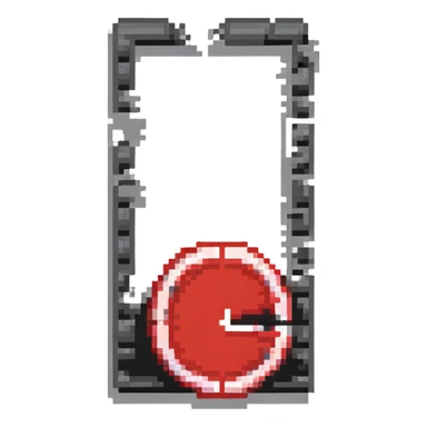 Red prohibition symbol, no entry sign with slash sticker