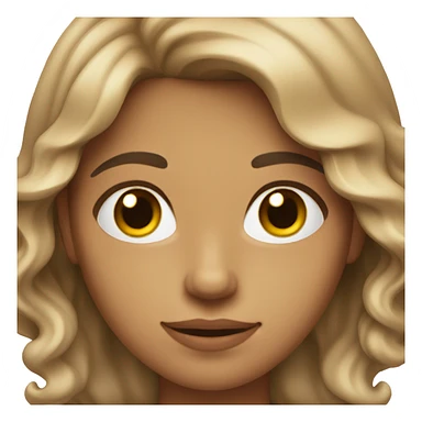 White hispanic with short light brown wavy hair with nice facial features  sticker