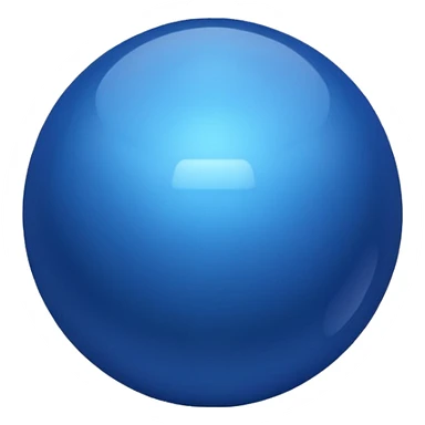 deep-blue sphere sticker