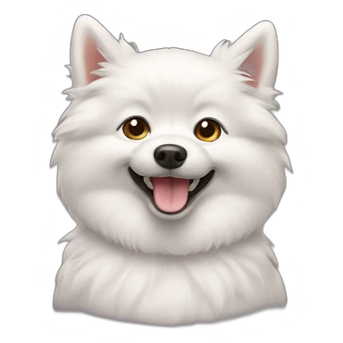 Spitz sorrindo sticker