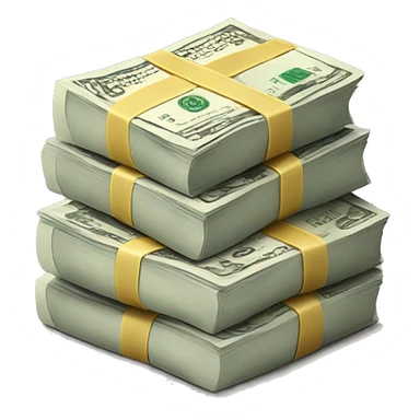 Stack of cash sticker