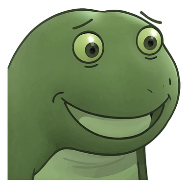 Shy smiley face sticker