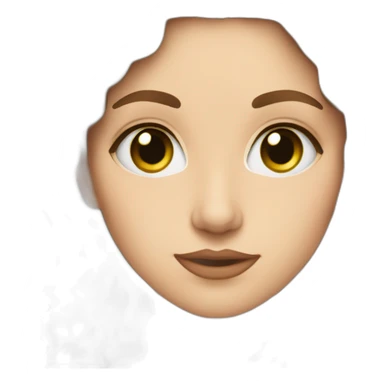 woman in 19th century, green eyes, brown medium wavy hair sticker