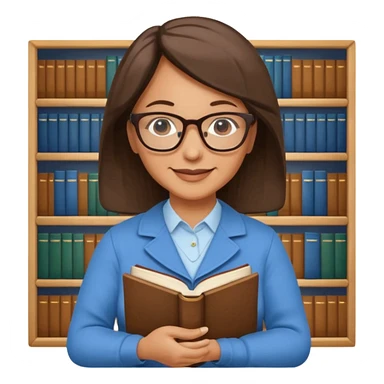 middle aged, The wise librarian sticker