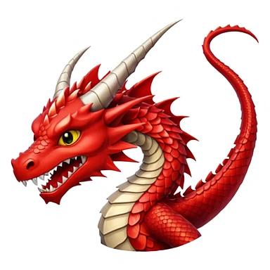 Red dragon sticker