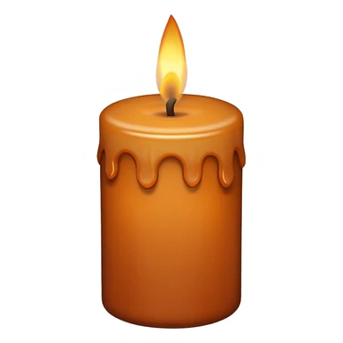 autumnal candle that’s brown  sticker