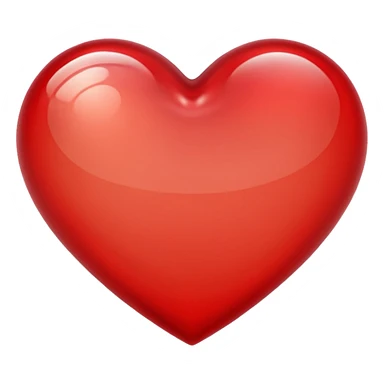 heart with a glassy look sticker