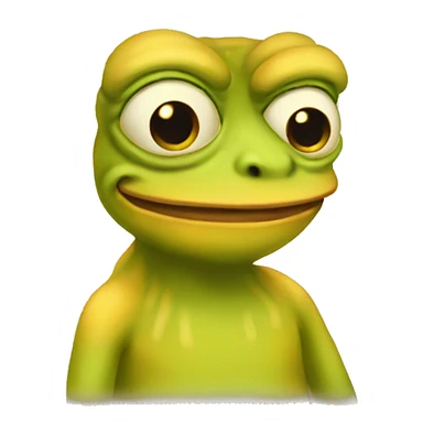 yellow pepe sticker