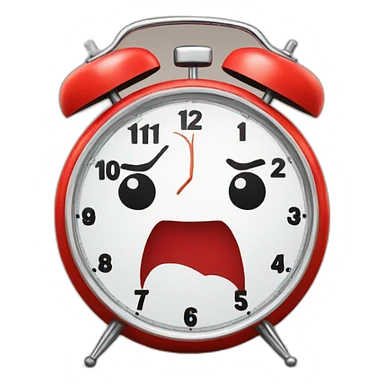 Funny spiderman alarm clock sticker