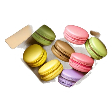 Box of macarons  sticker