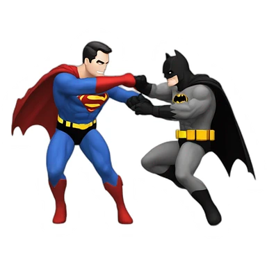 Batman fight superman sticker