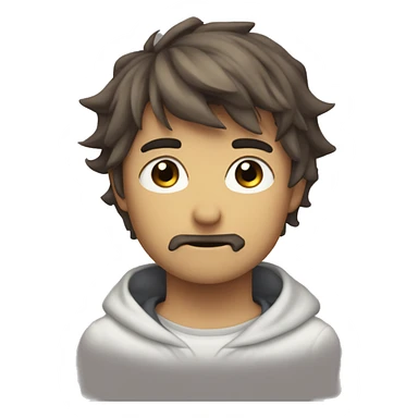 Neco-arc from fate as an sad emoji sticker