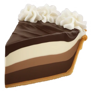 slice of french silk pie sticker