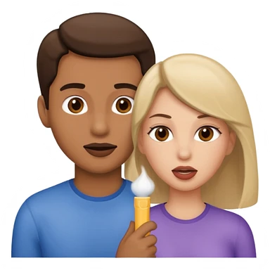 femme en train de faire une fellation à un homme  sticker