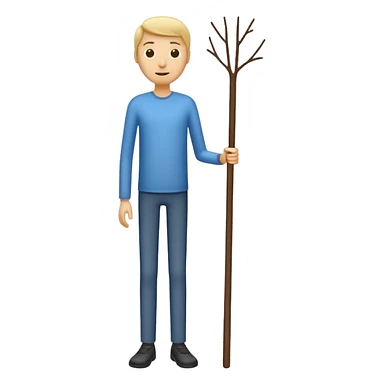 High stick figure  sticker