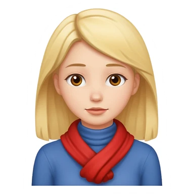 girl with hands around neck sticker