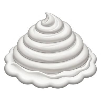 grey whip cream sticker
