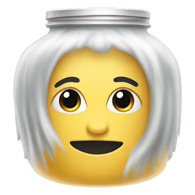 hair mask jar sticker