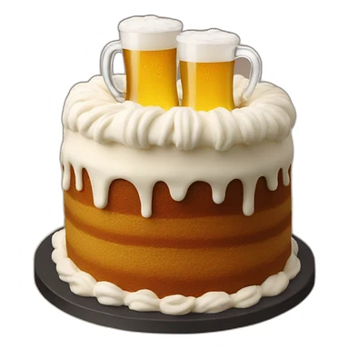 Beer cake sticker