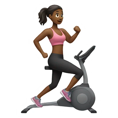 woman working out sticker
