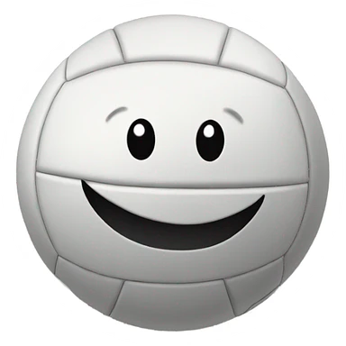 Volleyball smiley face  sticker