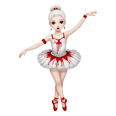 Dancer dead on stage full body  sticker