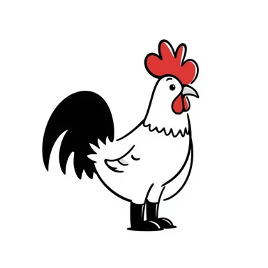 Rooster sticker