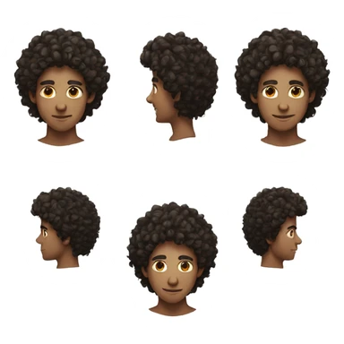 ashkenazi man with curly hair and freckles sticker