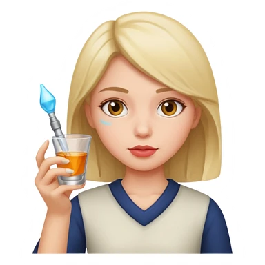 Girl taking a shot  sticker