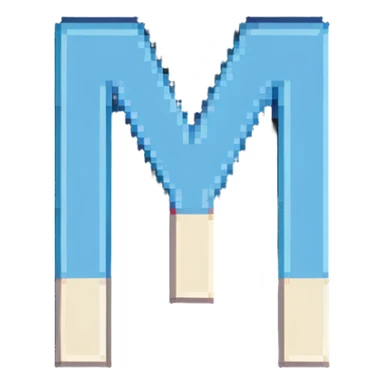 letter M sticker