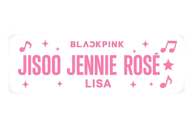 Blackpink fan banner, no background sticker