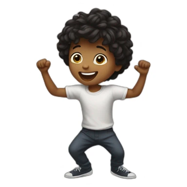 Little lad dance sticker
