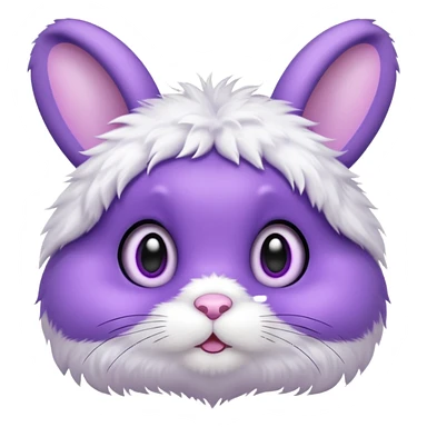 Cute purple bunny sticker