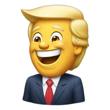 Donald trump laughing sticker