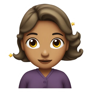 Mujer hada con estrellas y corazones  sticker