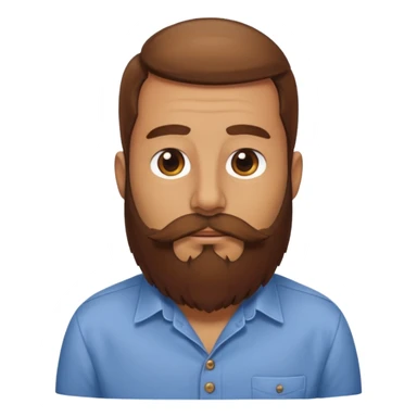 bearded bird with shirt sticker