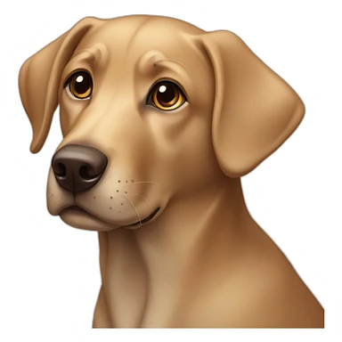 fawn labrador sticker