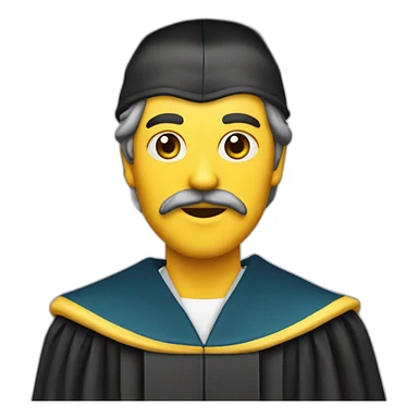 aristoteles with graduate cap sticker