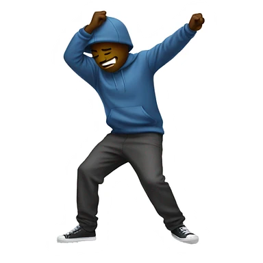 Someone dabbing sticker