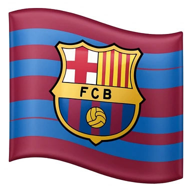 Create FC Barcelona flag emoji sticker