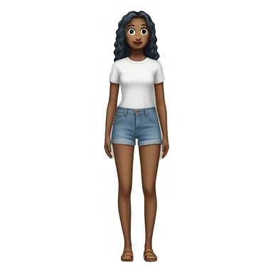 denim shorts sticker