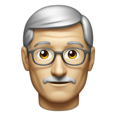 steve jobs gray bust sticker