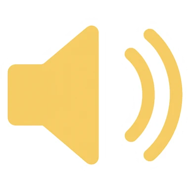 loud speaker, yellow color, modern icon, no text, simple background sticker