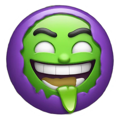 Grimace with dollars sticker